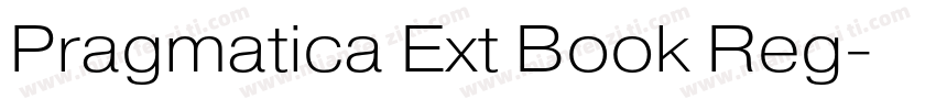 Pragmatica Ext Book Reg字体转换